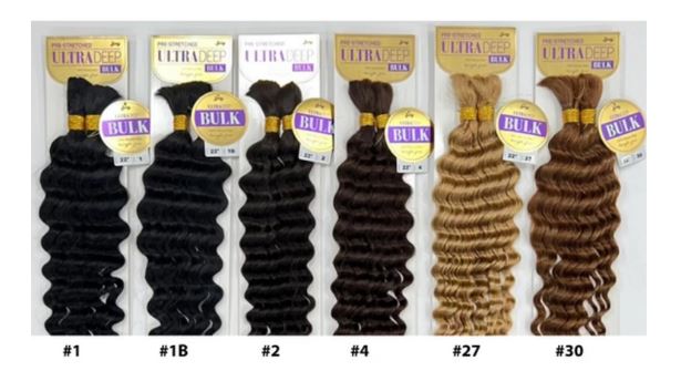 ZURY ULTRA DEEP BULK HUMAN HAIR 22" - Textured Tech