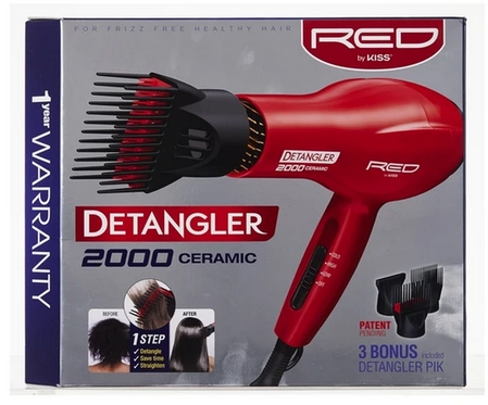 RED by KISS Detangler 2000 Ceramic Blow Dryer - Textured Tech