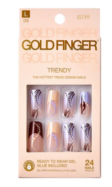 KISS GOLD FINGER TRENDY NAILS - Textured Tech