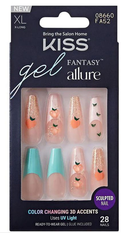 Kiss Gel Fantasy Nails 28 pc - Textured Tech