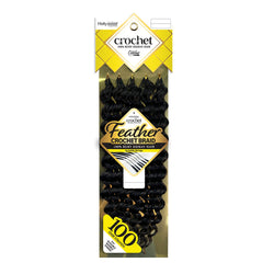 Zury Hollywood Human Hair Crochet Braids Feather Crochet Deep 18