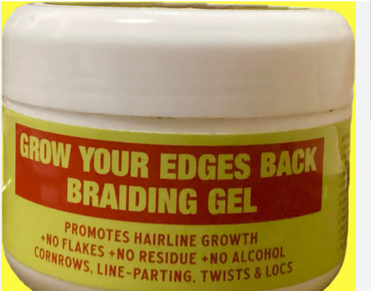 GROW YOUR EDGES BACK BRAIDING GEL 8.8 OZ