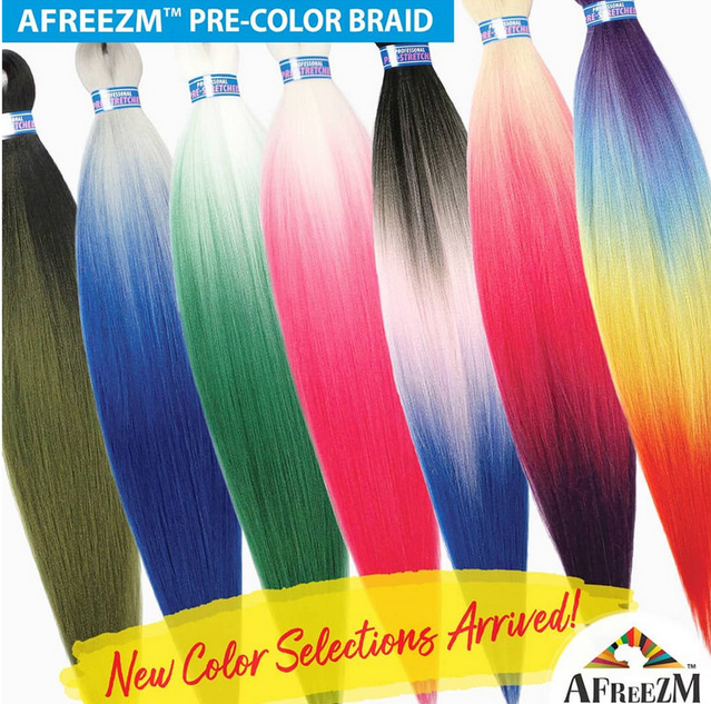 AFREEZM PRESTRETCHED COLOR BRAID - Textured Tech