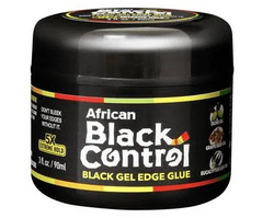 AFRICAN BLACK CONTROL BLACK GEL EDGE GLUE 3 OZ - Textured Tech