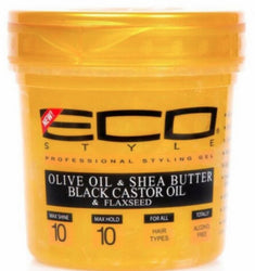ECO STYLE GEL OLIVE OIL & SHEA BUTTER 32oz - Textured Tech
