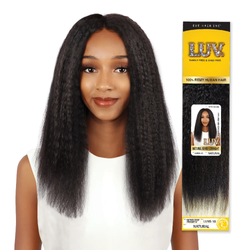 LUV 100% HUMAN NATURAL KINKY STRAIGHT HAIR - Textured Tech
