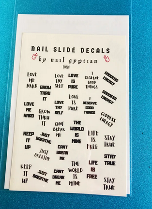 NAIL GYPTIAN NAIL SLIDE DECALS - Textured Tech