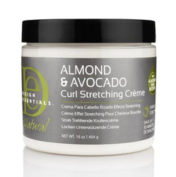 DESIGN ESSENTIALS  ALMOND & AVOCADO CURL STRETCHING CREAM - Textured Tech