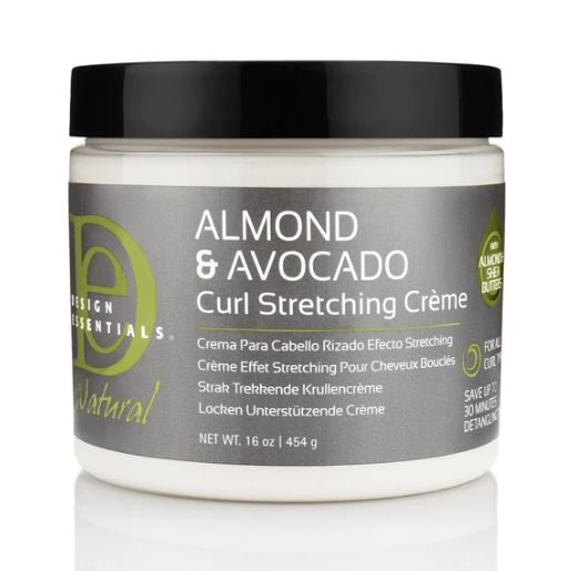 DESIGN ESSENTIALS  ALMOND & AVOCADO CURL STRETCHING CREAM - Textured Tech