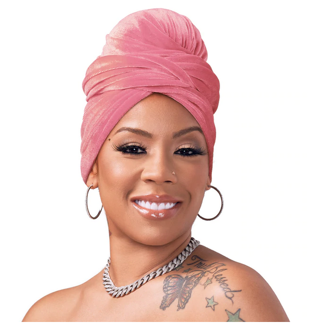 SILKY STYLEZ X KEYSHIA COLE VELVET WRAP SCARP - Textured Tech