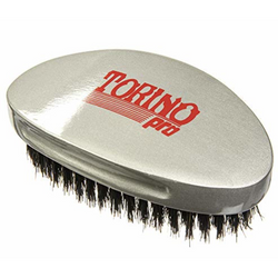 Torino Pro Wave Brush #530-Curved Medium palm 360 Waves Hair Brush - Textured Tech