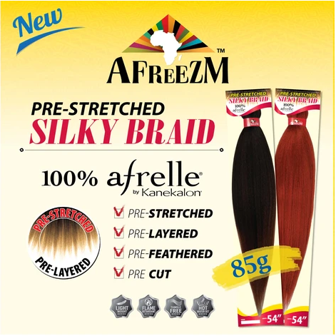 AFREEZM PRESTRETCHED SILKY BRAID 100% KANEKALON (SINGLE PACK)