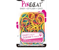 PINCCAT #P186 ELASTIC HAIR TIES - Textured Tech