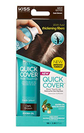 Kiss Quick Cover Root Touch Up Thickening Fiber Spray 3.38oz - Textured Tech