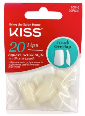 KISS BRING HOME THE SALON NAIL TIPS 20 PCS - Textured Tech