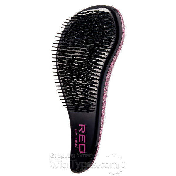 RED GLITTER DETANGLER BRUSH #HH51 - Textured Tech