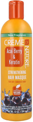 Creme of Nature Acai Berry & keratin Strengthening Hair Masque (12 fl.oz.) - Textured Tech