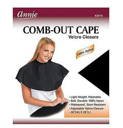 Annie Comb-Out Cape With Velcro Closure - Textured Tech