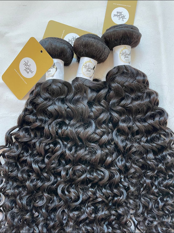 Deep Curly Human Hair Bundle (one 3.5 oz bundle) - Textured Tech