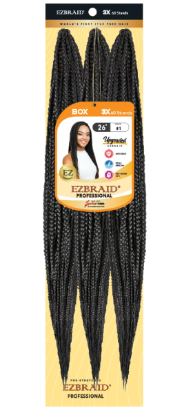 EZ BRAID 3X CROCHET BOX BRAIDS 26 (60 STRANDS)