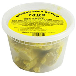 Taha African Shea Butter Cream Chunky (100% Pure & Raw, Gold) 10 oz - Textured Tech