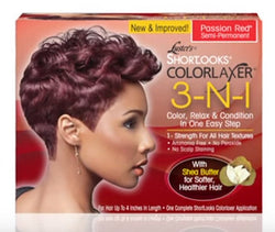 LUSTER'S SHORT LOOK 3N1 COLORLAXER RED - Textured Tech