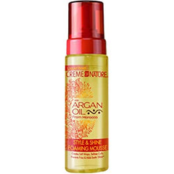 CREME OF NATURE ARGAN OIL STYLE & SHINE FOAMING MOUSSE