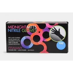 MIDNIGHT MITTS NITRILE GLOVES SMALL - Textured Tech