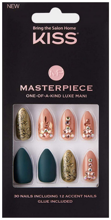 KISS MASTERPIECE ONE-OF-A-KIND LUXE MANI 30 NAILS - Textured Tech