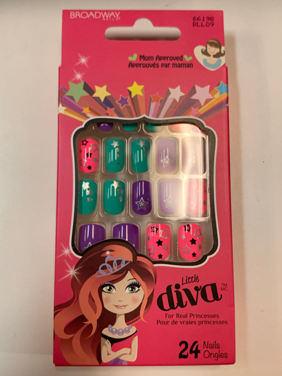 BROADWAY LITTLE DIVA PRESS ON NAILS - Textured Tech