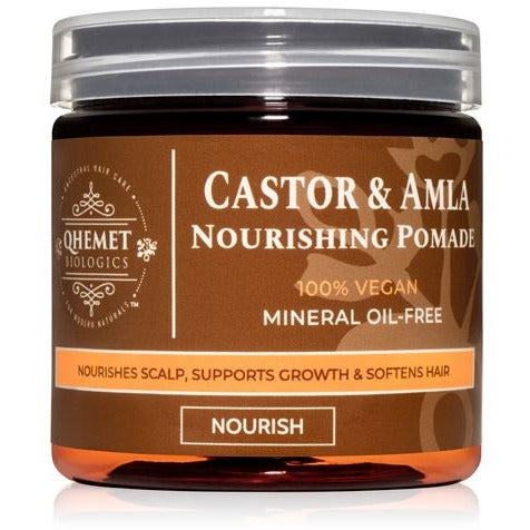 QHEMET CASTOR & AMLA NOURISHING POMADE 4OZ - Textured Tech