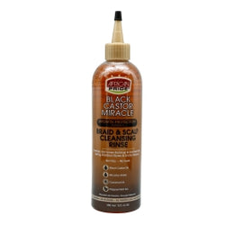 African Pride Black Castor Oil Braid & Scalp Cleansing Rinse (12 fl.oz.) - Textured Tech