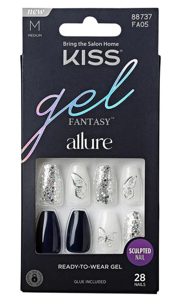 Kiss Gel Fantasy Nails 28 pc - Textured Tech