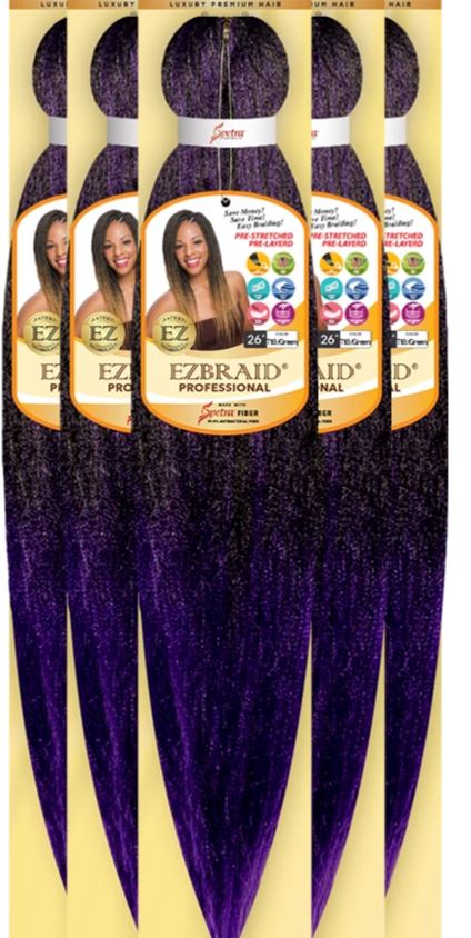 EZ BRAID PRESTRETCHED HAIR QUATRO 4X 26" PACK | Textured Tech