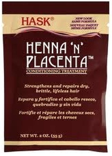 Hask Henna 'n' Placenta Conditioning Treatment (2 fl.oz.) - Textured Tech