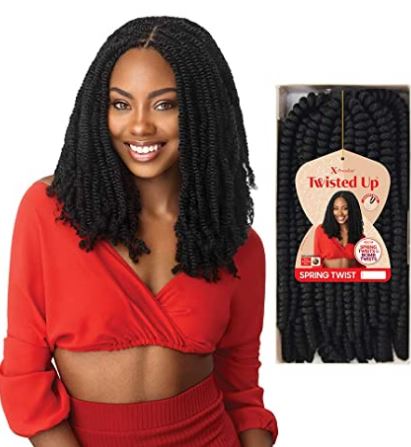 X-pression Twisted Up Spring Twist Hair 12" - Textured Tech