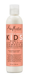 SheaMoisture Coconut & Hibiscus Kids 2-in-1 Curl & Shine Shampoo & Conditioner 8OZ - Textured Tech
