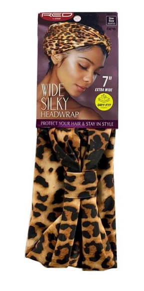 RED BY KISS WIDE SILKY HEADWRAP 7" - Textured Tech