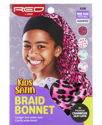RED BY KISS KIDS SATIN BRAID BONNET #ASSORTED