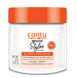 CANTU PROTECTIVE STYLES - BRAIDING & TWISTING GEL W/ MARULA OIL & ALOE VERA 8OZ - Textured Tech