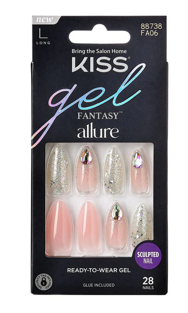 Kiss Gel Fantasy Nails 28 pc - Textured Tech