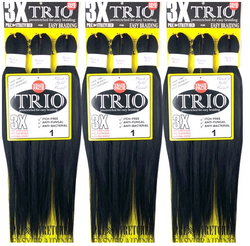 3X TRIO PRESTRETCHED BRAIDING HAIR