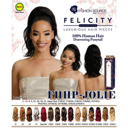 FELICITY COLLECTION HUMAIN HAIR DRAWSTRING PONYTAIL #F1B-30 - Textured Tech
