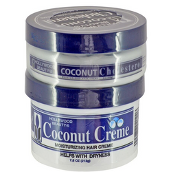 Hollywood Beauty Coconut Cholesterol Creme 7.5 oz W/ 4oz BONUS - Textured Tech