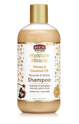 AFRICAN PRIDE MOISTURE MIRACLE SHAMPOO 12 OZ - Textured Tech