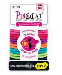 PINCCAT #P170 ASSORTED HAIR TIES 18PCS - Textured Tech