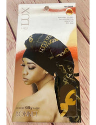 LUX BY QFITT XL BRAID SILKY SATIN BONNET - Textured Tech