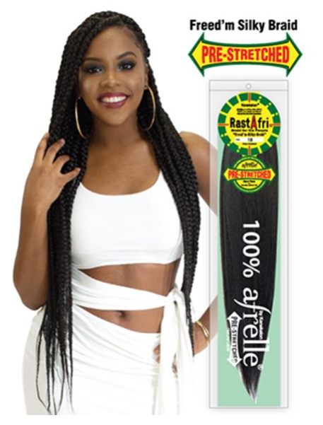 NEW! RASTAFRI 3X PRESTRETCHED SILKY BRAID HAIR - Textured Tech