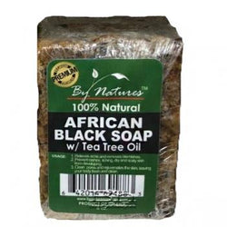 Natures African Black Soap Tea Tree Oil 6 oz - Textured Tech