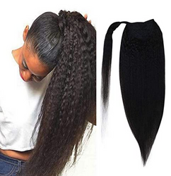 WRAP PONYTAIL KINKY STRAIGHT WRKK-24 - Textured Tech